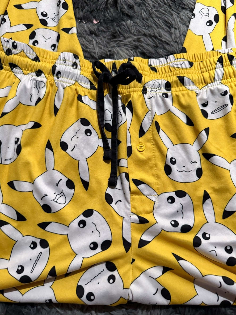 Pokemon Pikachu Yellow Men's Sleep Pants